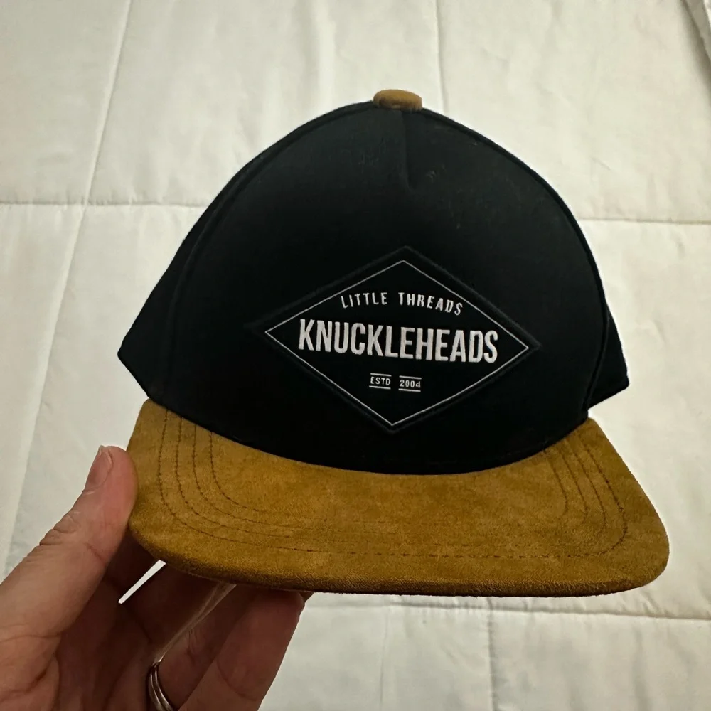 Knuckleheads Two-Tone Kids Snapback Hat in Black and Brown
